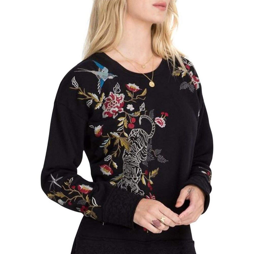 Johnny Was Anzia Tiger Sweatshirt (Small)